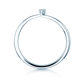 Verlovingsring Devour in 14K witgoud met diamant 0,05ct H/SI