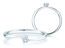Verlovingsring Devour in zilver 925/- met diamant 0,10ct G/SI