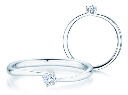 Verlovingsring Devour in zilver 925/- met diamant 0,10ct G/SI