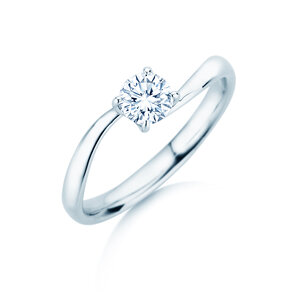 Verlovingsring Devour in 14K witgoud met diamant 0,50ct D/IF