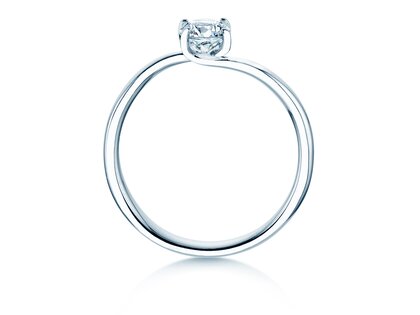 Verlovingsring Devour in 14K witgoud met diamant 0,50ct D/IF