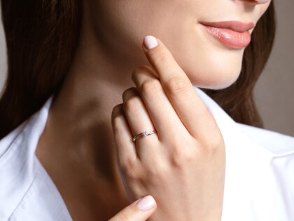 Verlovingsring Devour in 14K geelgoud met Lab-grown diamant 0,15ct E/VS