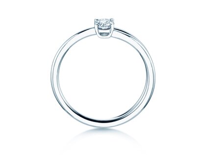 Verlovingsring Elipse in zilver