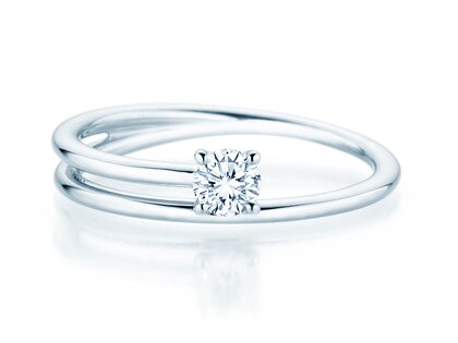 Verlovingsring Elipse in zilver
