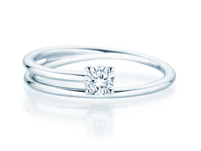 Verlovingsring Elipse in zilver