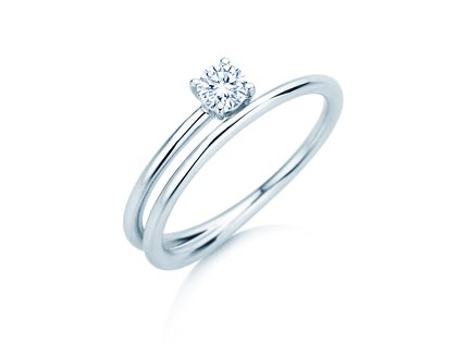 Verlovingsring Elipse in zilver
