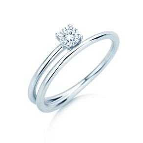 Verlovingsring Elipse in zilver