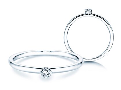 Verlovingsring Eternal in zilver 925/- met diamant 0,05ct H/SI