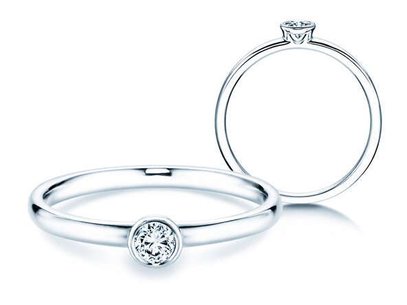 Verlovingsring Eternal in zilver 925/- met diamant 0,15ct G/VS