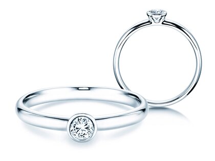 Verlovingsring Eternal in platina 950/- met diamant 0,20ct G/SI