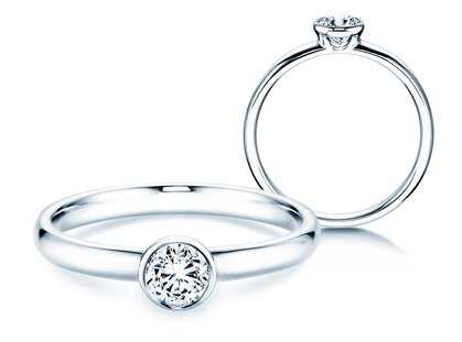 Verlovingsring Eternal in 14K witgoud met diamant 0,30ct G/SI