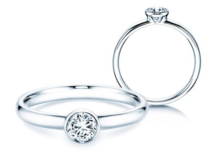 Verlovingsring Eternal in platina 950/- met diamant 0,30ct G/SI