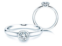 Verlovingsring Eternal in 14K witgoud met diamant 0,40ct G/SI