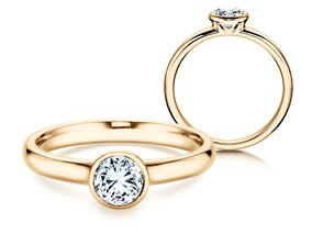 Verlovingsring Eternal in 18K geelgoud met diamant 0,50ct G/SI