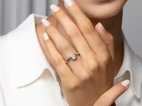 Verlovingsring Eternal in 9K roségoud met diamant 0,75ct G/SI
