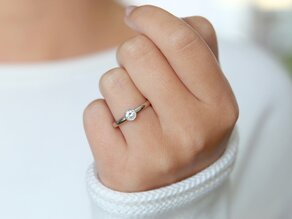 Verlovingsring Eternal in platina 950/- met diamant 0,35ct G/SI