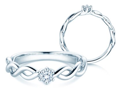 Verlovingsring Evoke in zilver