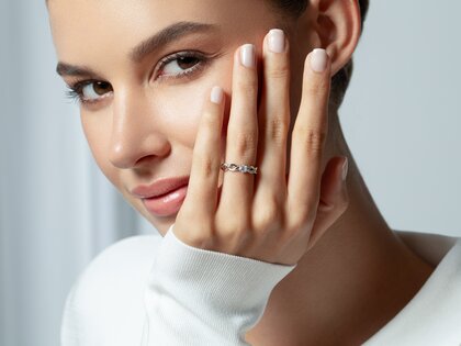 Verlovingsring Evoke in zilver 925/- met diamant 0,15ct H/SI
