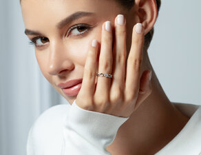 Verlovingsring Evoke in zilver 925/- met diamant 0,15ct H/SI