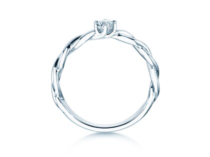 Verlovingsring Evoke in platina 950/- met diamant 0,25ct H/SI
