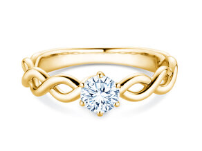 Verlovingsring Evoke in 18K geelgoud met diamant 0,50ct G/SI