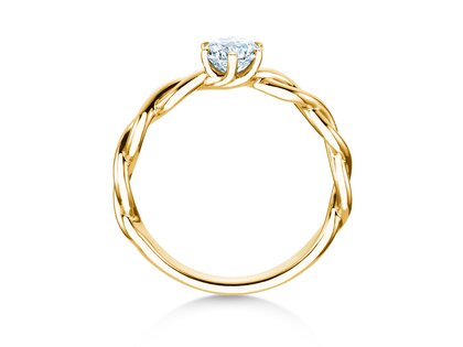 Verlovingsring Evoke in 18K geelgoud met diamant 0,50ct G/SI
