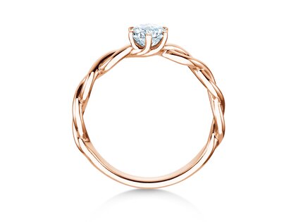 Verlovingsring Evoke in 14K roségoud met diamant 0,50ct H/SI