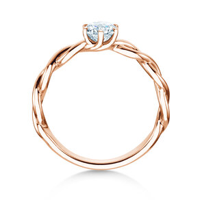 Verlovingsring Evoke in 14K roségoud met diamant 0,50ct H/SI