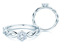 Verlovingsring Evoke in 18K witgoud met diamant 0,50ct G/SI