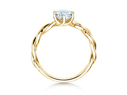 Verlovingsring Evoke in 9K geelgoud met diamant 1,00ct H/SI
