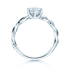 Verlovingsring Evoke in 9K witgoud met diamant 1,00ct H/SI