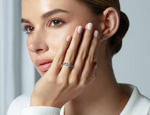 Verlovingsring Evoke in 9K witgoud met diamant 1,00ct H/SI