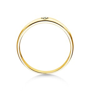Verlovingsring Heart Petite in 14K geelgoud met diamanten 0,02ct G/SI