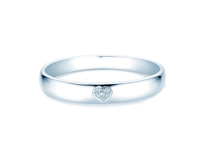 Verlovingsring Heart Petite in zilver