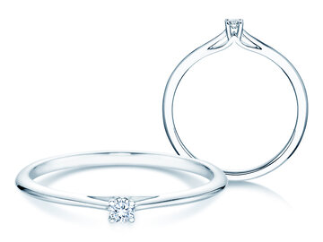 Verlovingsring Heaven 4 in zilver 925/- met diamant 0,05ct H/SI