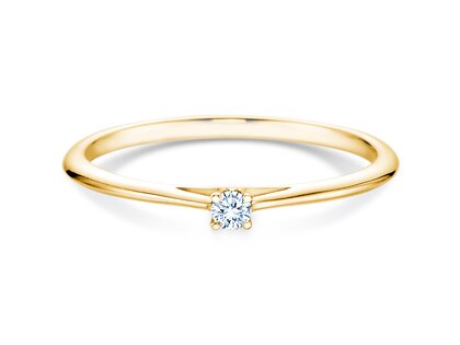 Verlovingsring Heaven 4 in 14K geelgoud met diamant 0,07ct H/SI