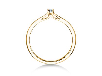Verlovingsring Heaven 4 in 14K geelgoud met diamant 0,07ct H/SI