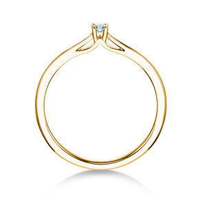 Verlovingsring Heaven 4 in 14K geelgoud met diamant 0,07ct H/SI
