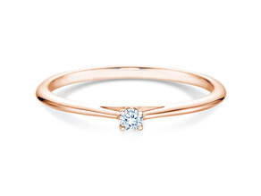 Verlovingsring Heaven 4 in 9K roségoud met diamant 0,05ct G/SI