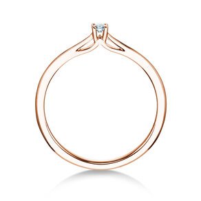 Verlovingsring Heaven 4 in 9K roségoud met diamant 0,05ct G/SI