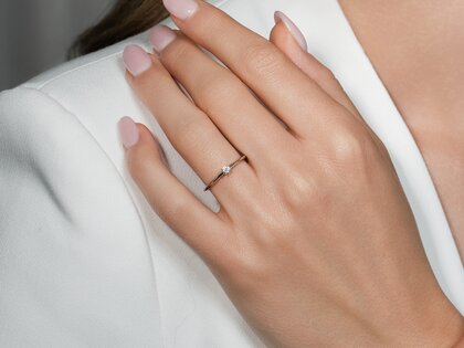 Verlovingsring Heaven 4 in zilver 925/- met diamant 0,07ct G/VS