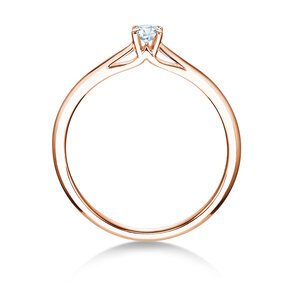 Verlovingsring Heaven 4 in 14K roségoud met diamant 0,10ct G/SI