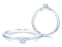 Verlovingsring Heaven 4 in zilver 925/- met diamant 0,10ct G/SI