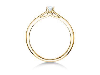 Verlovingsring Heaven 4 in 14K geelgoud met diamant 0,10ct H/SI