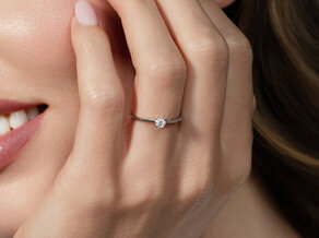 Verlovingsring Heaven 4 in zilver 925/- met diamant 0,15ct G/VS
