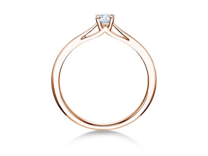 Verlovingsring Heaven 4 in 9K roségoud met Lab-grown diamant 0,15ct E/VS