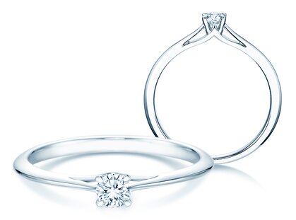 Verlovingsring Heaven 4 in zilver 925/- met diamant 0,15ct G/SI