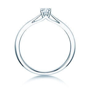 Verlovingsring Heaven 4 in 9K witgoud met diamant 0,20ct D/IF