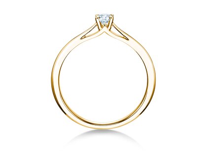 Verlovingsring Heaven 4 in 9K geelgoud met diamant 0,20ct H/SI