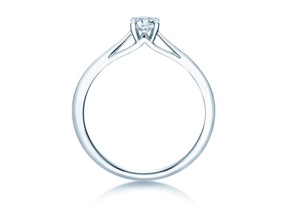 Verlovingsring Heaven 4 in 9K witgoud met diamant 0,25ct H/SI